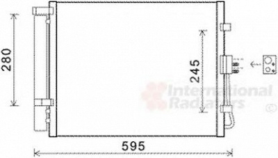 VAN WEZEL 83005150 -  Конденсатор, кондиционер
